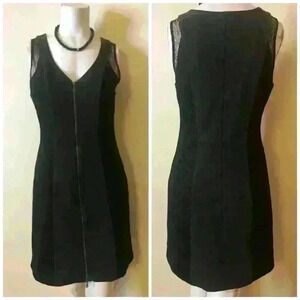 Max & Cleo Sleeveless Grey/Black Dress